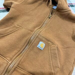 Carhartt Kids' Tan Full-Zip Hoodie